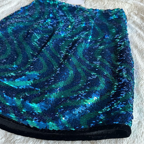 NWT Zara Sequin Mini Skirt, XS - Picture 7 of 11